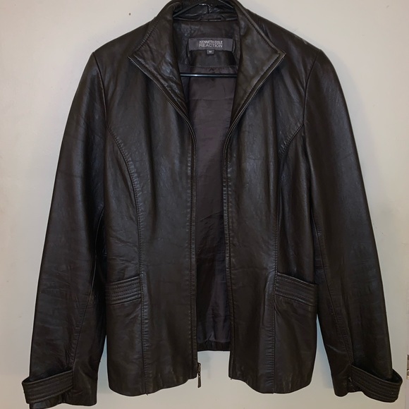 Dark Brown Leather Jacket - Picture 1 of 3